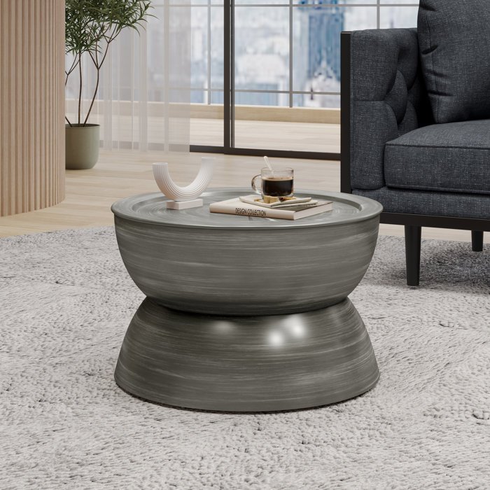 Lark Manor Ageliki Drum Coffee Table & Reviews Wayfair